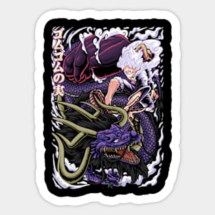 Luffy vs Kaido Fight Sticker